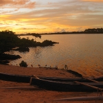 Der Sonnenuntergang an unserem Resort
